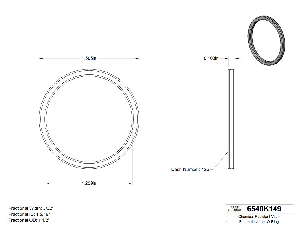 Technical drawing - 6540K149